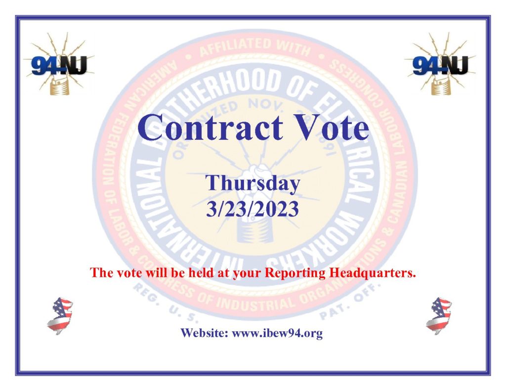 Contract Vote March 2023
